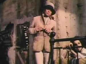 Shanghai Joe Klaus with knife and lady