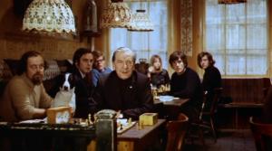 Lifespan chess bar everyone looks and dog