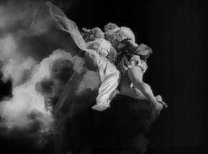 La belle et la bete Josette Day and Jean Marais fly in the sky 2